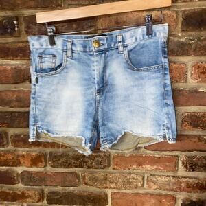 Payota Acid Wash Blue Denim Cut-Off Jean Shorts Women's Size 0